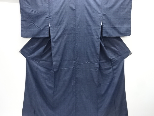 JAPANESE KIMONO / SILK / HAND WOVEN TSUMUGI / ABSTRACT PATTERN